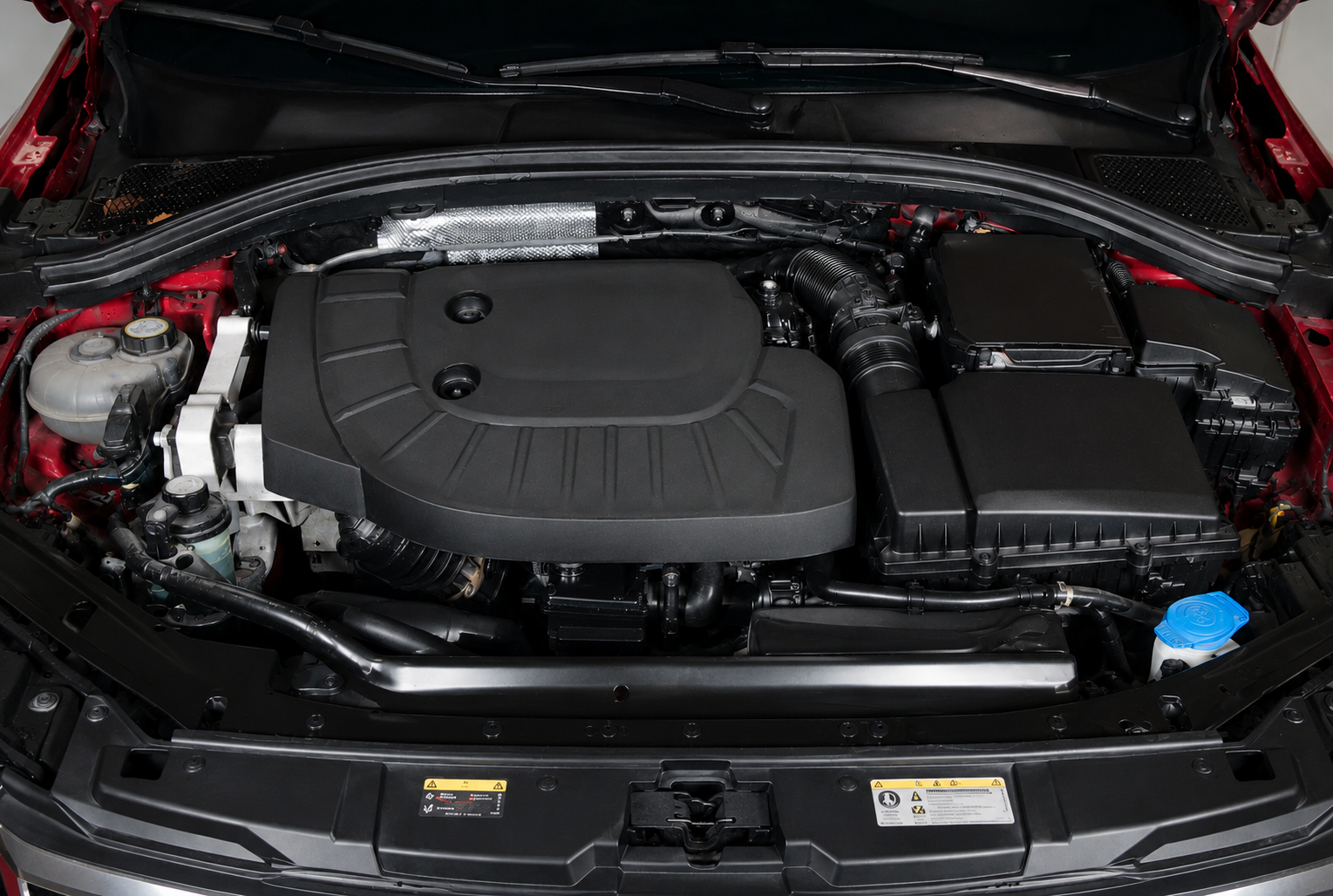Motorrum efter rekond - rent och fräscht